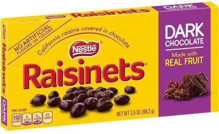 Case :-cv-000 Document Filed 0/0/ Page of Page ID #: 0 0 a. Nestle Milk Chocolate Raisinets : b. Nestle Dark Chocolate Raisinets:. All Products packages have the same dimensions (0. inches by.