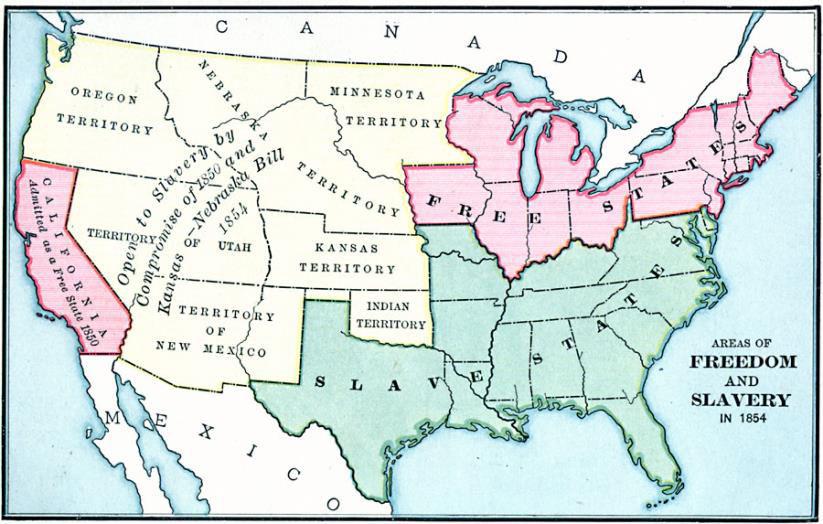 Kansas-Nebraska Act Discussion: What changes occurred in 1854? What did the Kansas-Nebraska Act do to the Missouri Compromise?