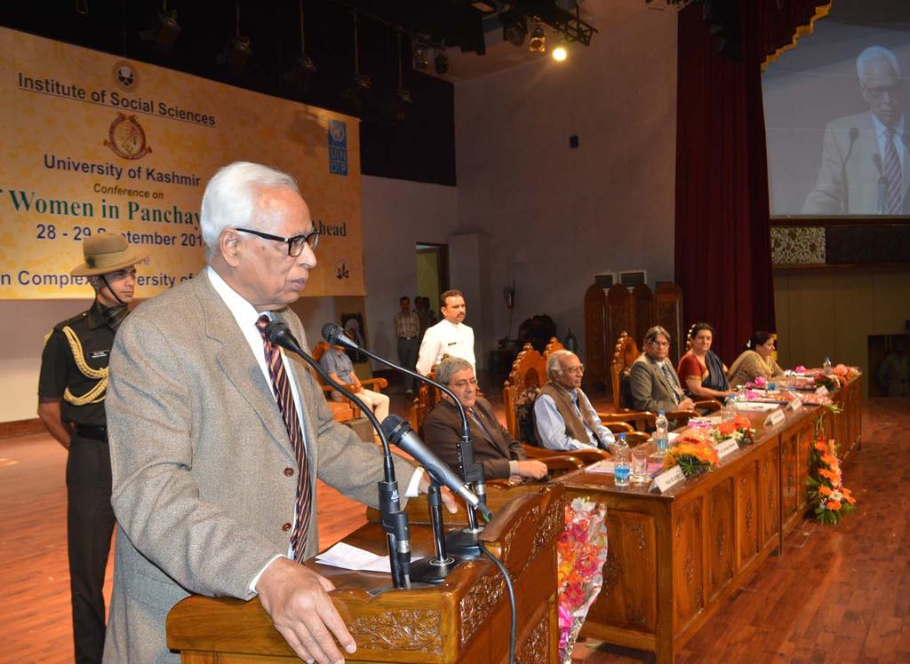 His Excellency N.N. Vohra delivering the Special Address at the Valedictory Session the key for securing a balanced and all round development of communities and the state.