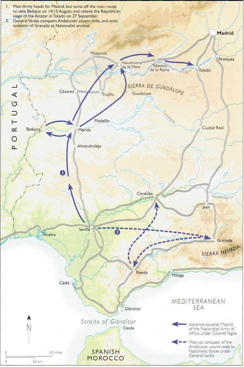 Routes of the Army of Africa,