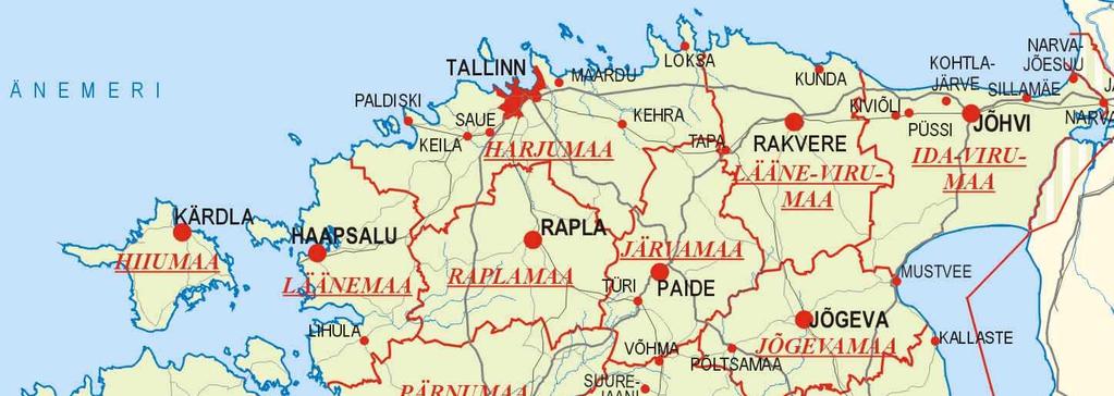 Regional variation: Tallinn bilingual, North East