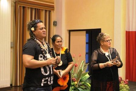 A.Takahashi Samoan delegation at