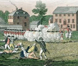 The Revolution began on April 19, 1775. -Redcoats marched toward Concord to seize weapons and ammunition. -In Lexington, they met colonial militia. The Redcoats killed eight minutemen.