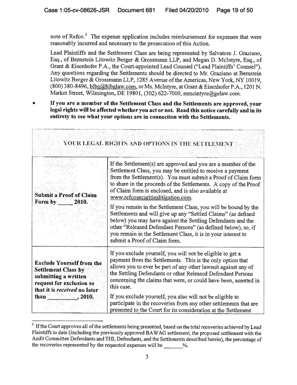 Case 1:05-cv-08626-JSR Document 681 Filed 04/20/2010 Page 19 of 50 note of Refco.