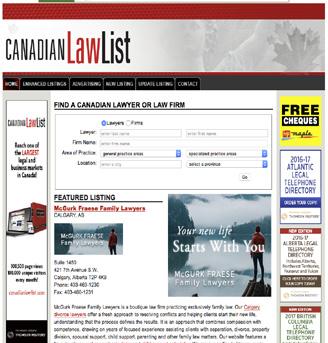 com is Canada s largest online directory for the legal profession.