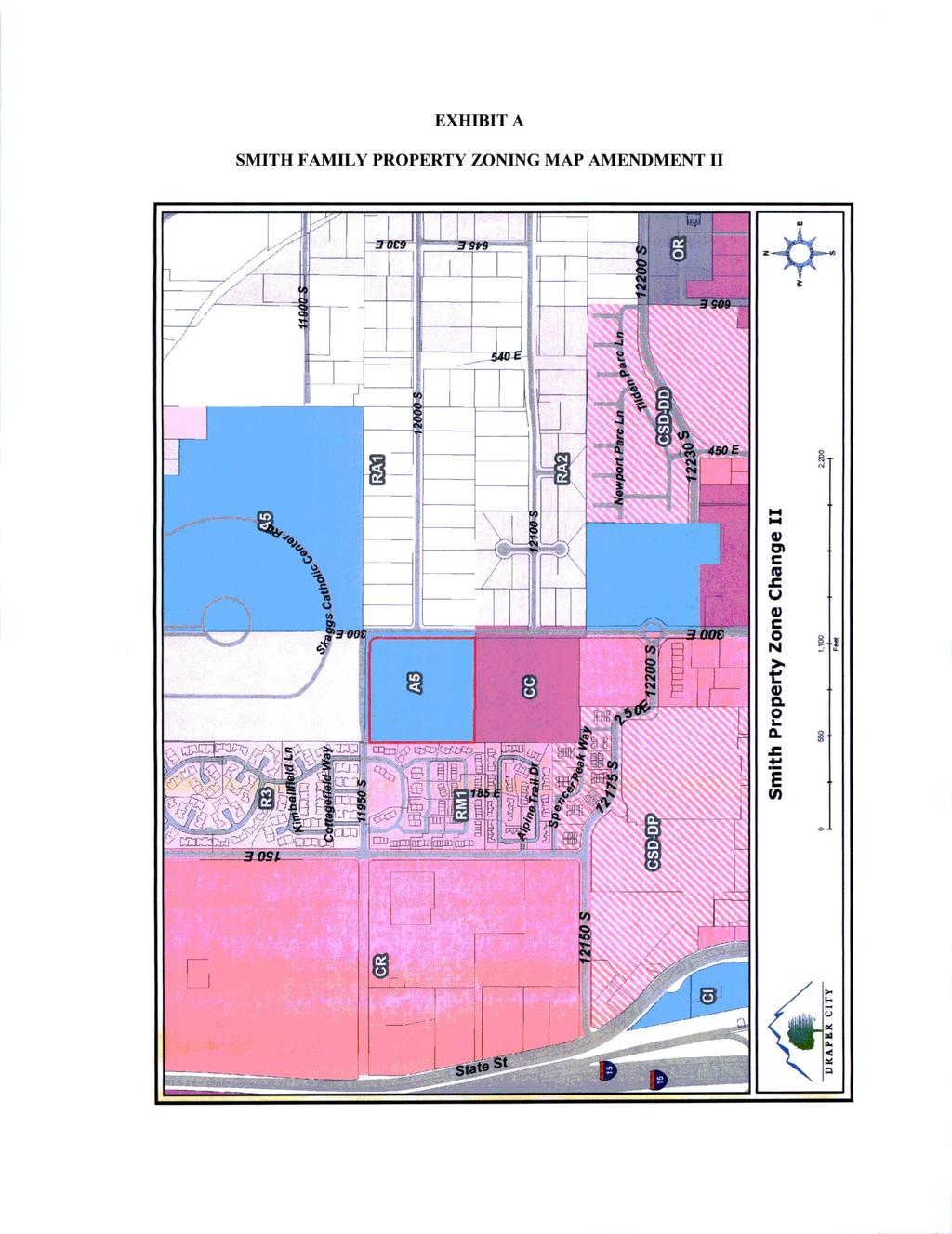 EXHIBIT A SMITH FAMILY PROPERTY ZONING MAP