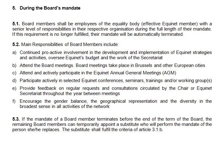 Proposal for Amended Board Election Procedures