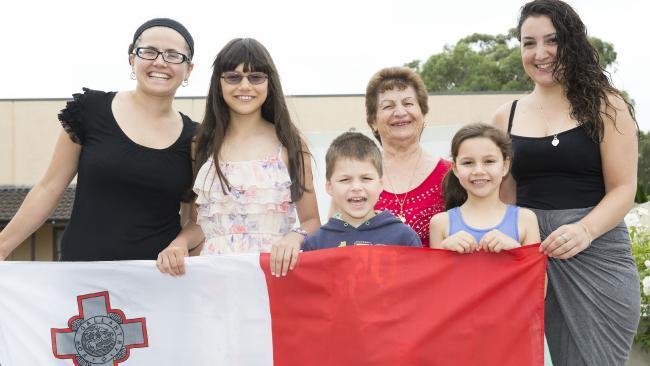 THE VISIT OF THE PRESIDENT OF THE MALTESE LIVING ABROAD Maltese-Australians' Youth Committee of NSW co-chairs Charmaine Cassar and Shannon Said prepare for President Marie Louise Coleiro Preca s