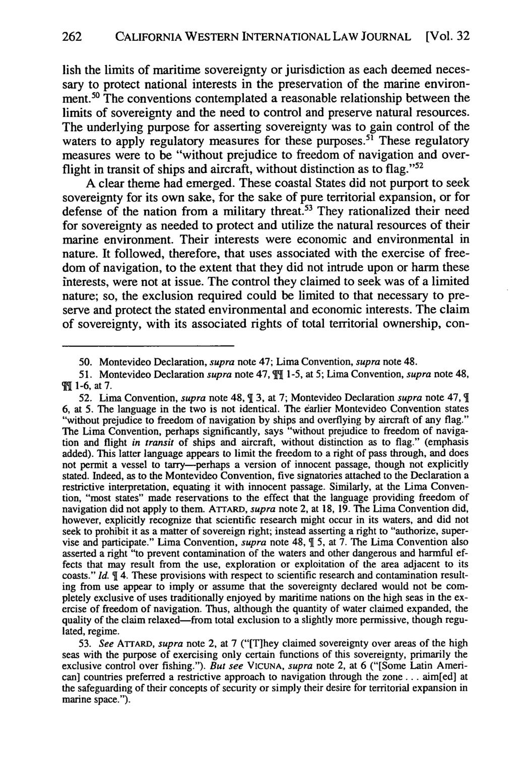 California Western International Law Journal, Vol. 32 [2001], No. 2, Art. 4 262 CALIFORNIA WESTERN INTERNATIONAL LAW JOURNAL [Vol.