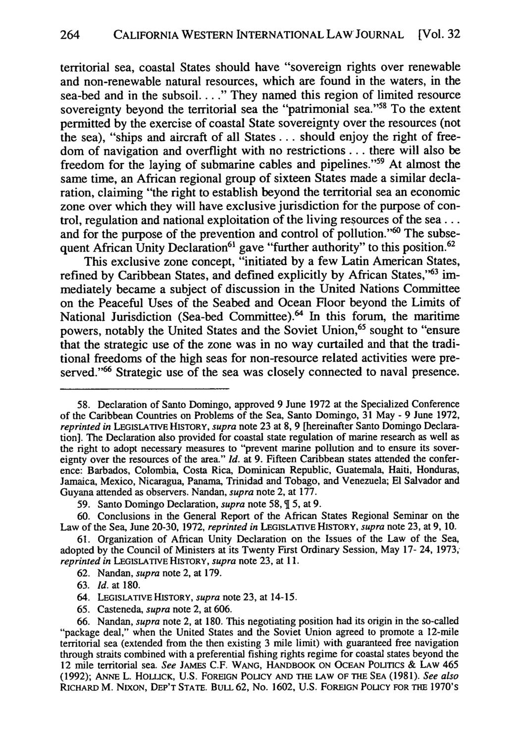 California Western International Law Journal, Vol. 32 [2001], No. 2, Art. 4 264 CALIFORNIA WESTERN INTERNATIONAL LAW JOURNAL [Vol.