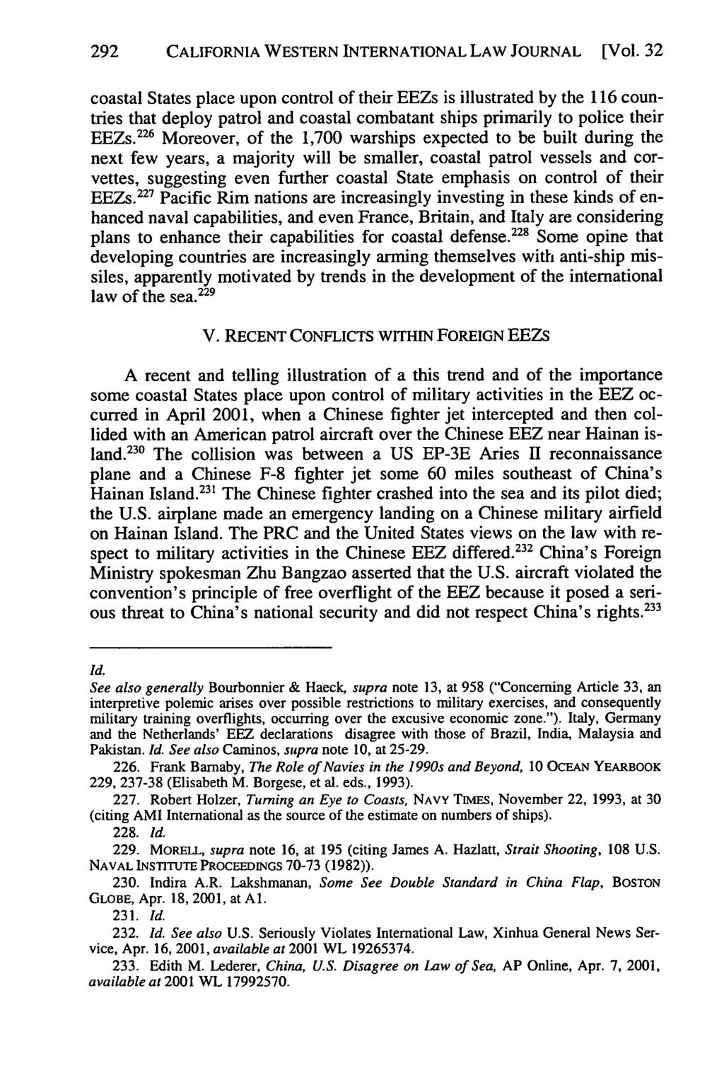 California Western International Law Journal, Vol. 32 [2001], No. 2, Art. 4 292 CALIFORNIA WESTERN INTERNATIONAL LAW JOURNAL [Vol.