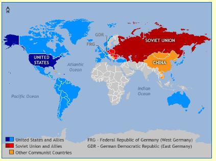 Map of Cold War