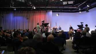 The one-hour debate was sponsored by four Illinois public broadcasters and the League of Women Voters of Illinois and was broadcast live throughout the state on Public TV and radio stations and
