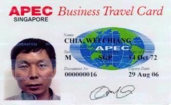 Establishing Identity and Intent APEC Business Travel Card (ABTC) Scheme Facilitates