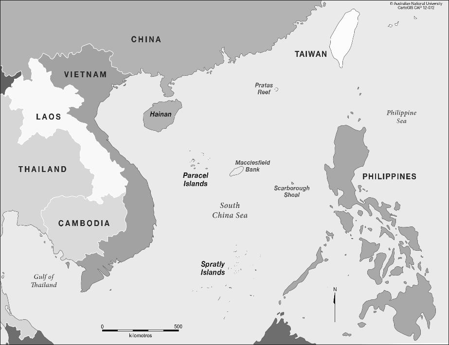 PEACEFUL SETTLEMENT OF DISPUTES IN THE SOUTH CHINA SEA 3 Map 1: the South China Sea 2 Because of this, some of the islands and straits have considerable strategic importance.
