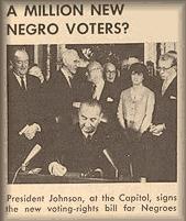 Voting Rights Act In 1964 Voting Rights becomes the main goal of civil rights movement. Freedom Summer of 1964 Voting Rights Act of 1965.