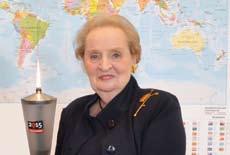 case Former American Secretary of State Madeleine Albright. Photo: Stefan Katic/Danida.