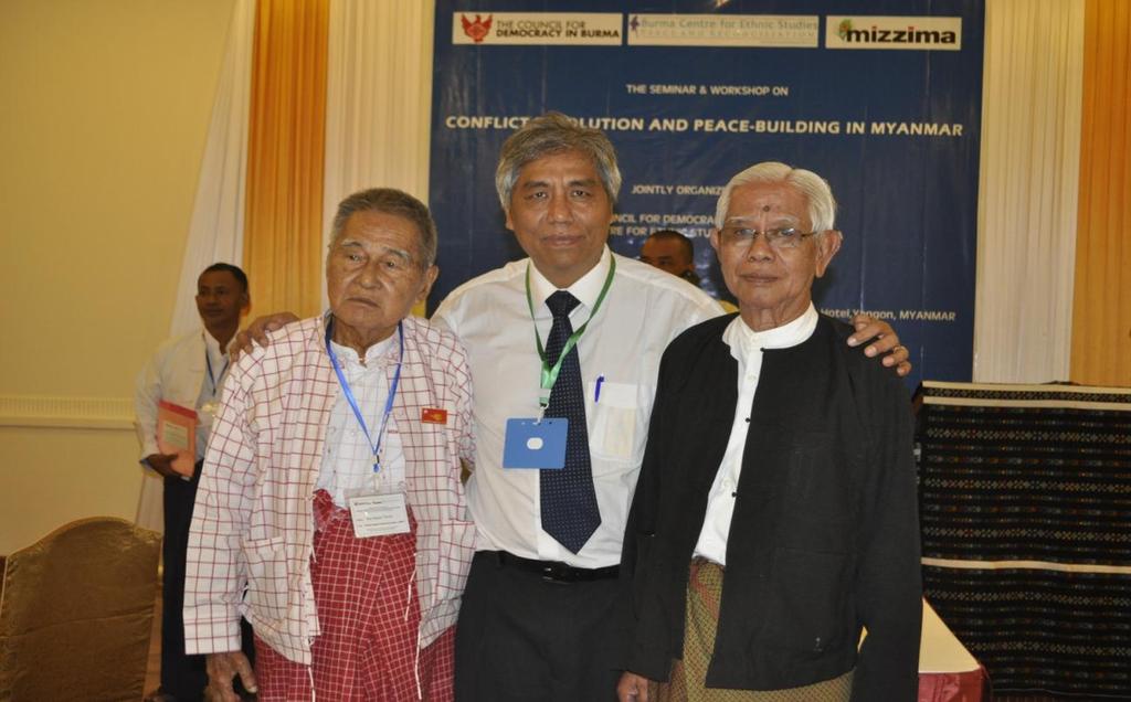 From LtoR: U Nai Ngwe Thein, Dr. Lian H.