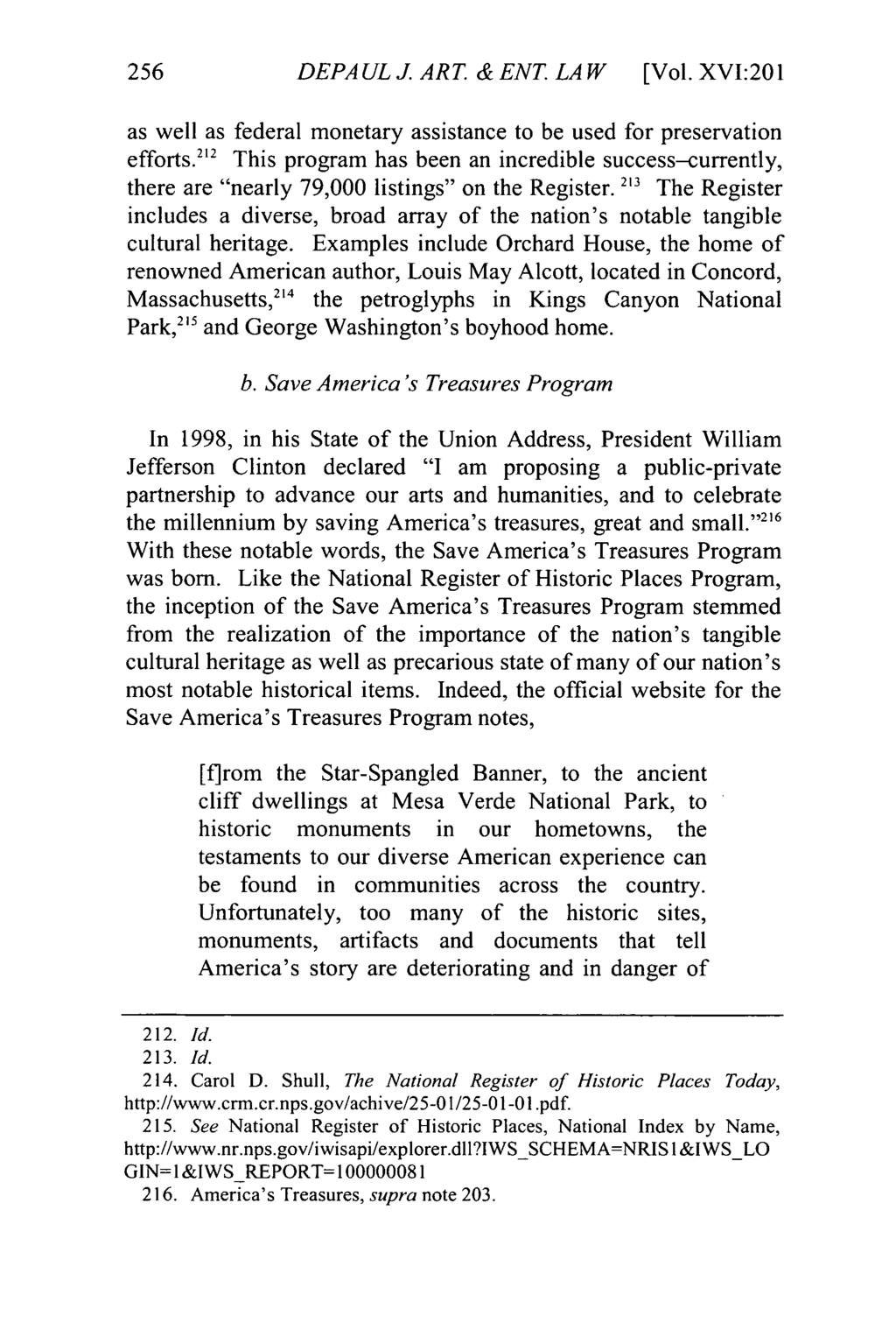 DePaul Journal of Art, Technology & Intellectual Property Law, Vol. 16, Iss. 2 [], Art. 2 256 DEPAULJ.ART &ENT LAW [Vol.