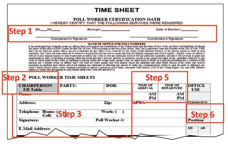 Appendix 1: Time Sheet Instructions Where to find the Time Sheet: Every ED Supply Envelope contains a Forms Booklet with a Time Sheet.