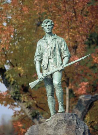 Confrontation at Lexington On April 18, 1775, a force of 800 British Redcoats marched toward Concord to seize the Patriots stockpile of weapons And met