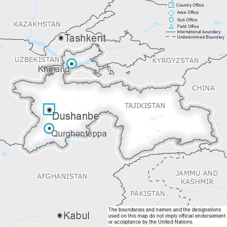 Country Context and WFP Objectives Country Context Tajikistan is a land-locked, food deficit country with a population of approximately eight million people, three quarters of whom live in rural