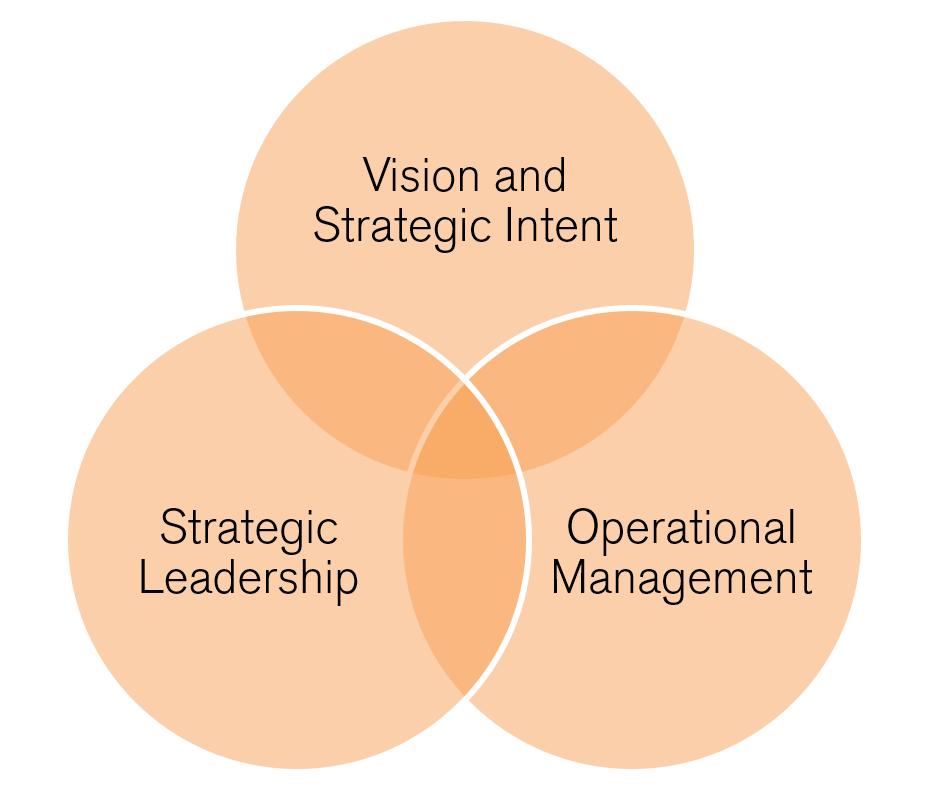 Figure 5.3: Strategic direction, strategic leadership and operational management - A more nuanced tripartite reality 5.3 What is the role of local authorities and dioceses in this new landscape?