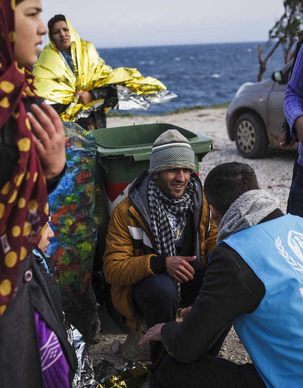 MANAGE EXPECTATIONS Refugees often have high hopes when speaking to UNHCR staff and might be disappointed if a solution to their specific problems is not found immediately.
