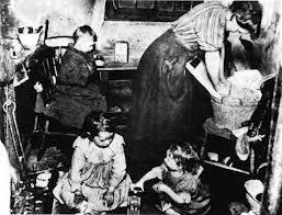 Family in the Industrial Revolution, cont d. People moved from villages into towns and cities.