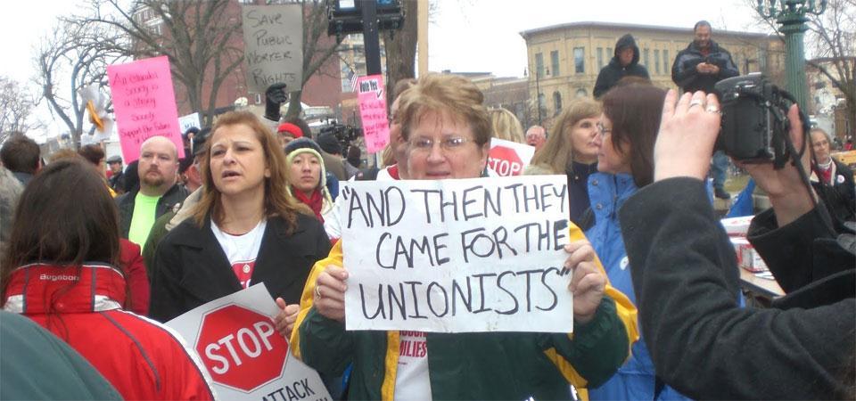 7 e) Why did Governor Walker wish to end collective bargaining for public employees? f) How did public employees react to his proposal? g) Who has supported the protesters in Wisconsin?