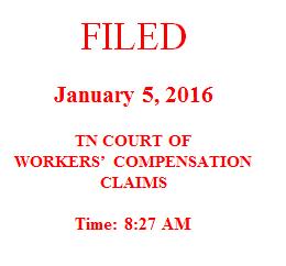 IN THE COURT OF WORKERS' COMPENSATION CLAIMS AT KINGSPORT Jeffrey Pauley Employee, v. TN Timber and Management Co. Employer, And American Interstate Ins. Co. Insurance Carrier. Docket No.