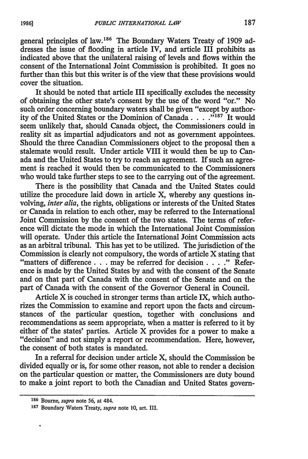 1986] PUBLIC INTERNATIONAL LAW general principles of law.