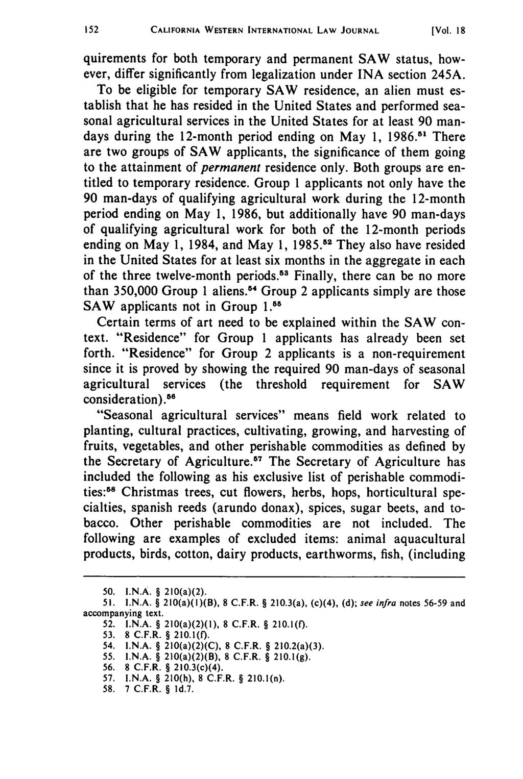 California CALIFORNIA Western International WESTERN Law INTERNATIONAL Journal, Vol. 18 LAW [1987], JOURNAL No. 1, Art. 19 [Vol.