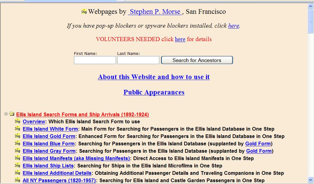 Stephen Morse Website