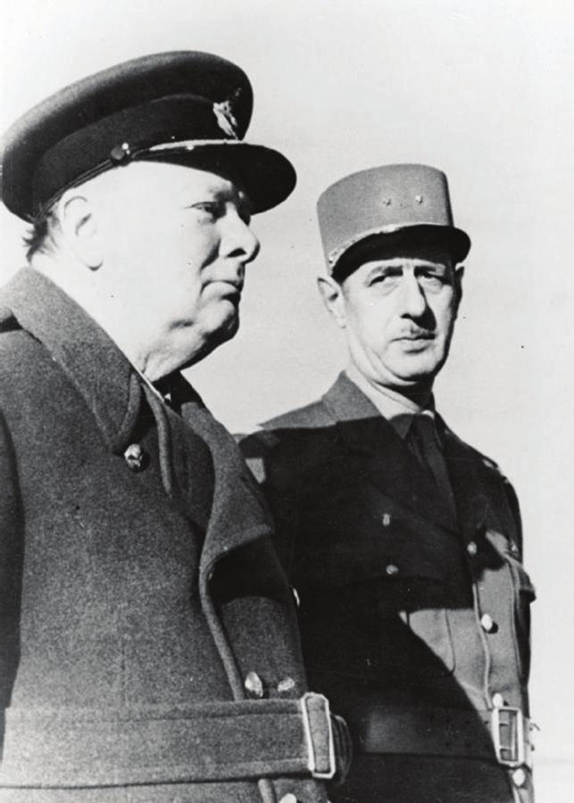 Churchill and De Gaulle during WWII. The Germans had started another world war barely 20 years after having lost the first one.