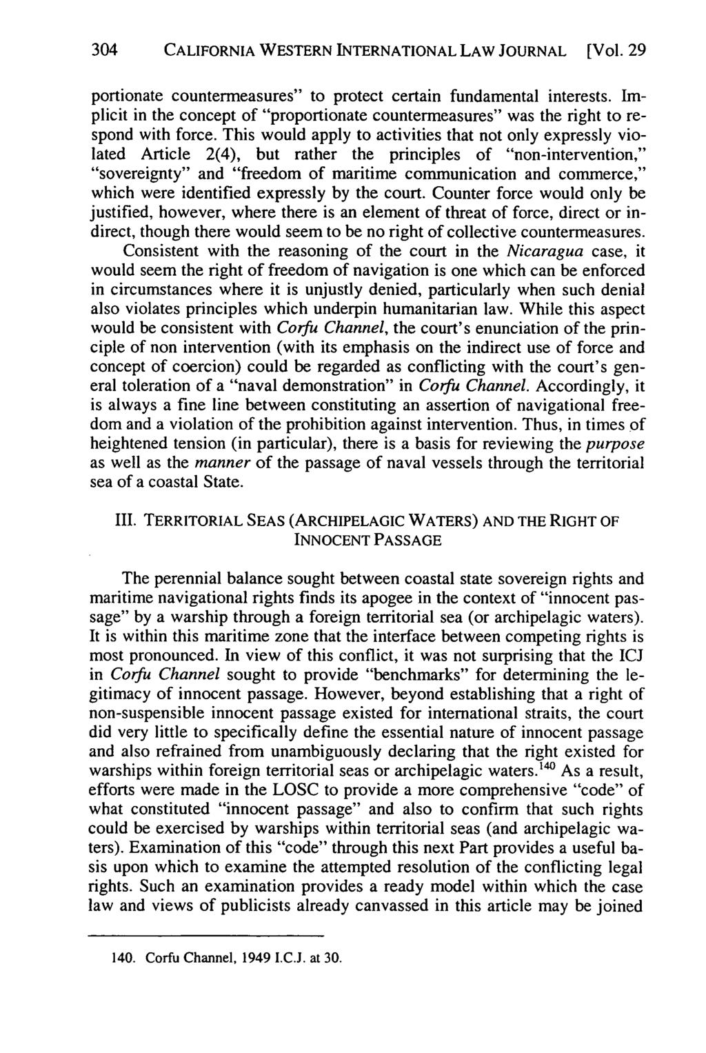 California Western International Law Journal, Vol. 29 [1998], No. 2, Art. 3 304 CALIFORNIA WESTERN INTERNATIONAL LAW JOURNAL [Vol.