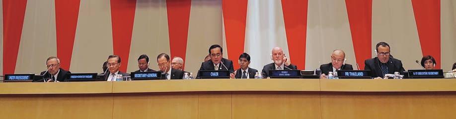 The Strength of the Global South: The Thai Perspective he Chairmanship of the Group of 77 in 2016 presented Thailand with a serious responsibility to represent and protect the interests of the