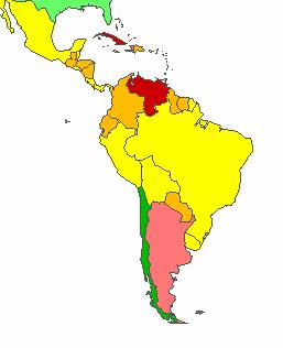 Regulatory Quality, 2004: Latin America & Caribbean Source for data: : 'Governance Matters IV: Governance Indicators for 1996-2004, D. Kaufmann, A. Kraay and M. Mastruzzi, 19 (http://www.worldbank.