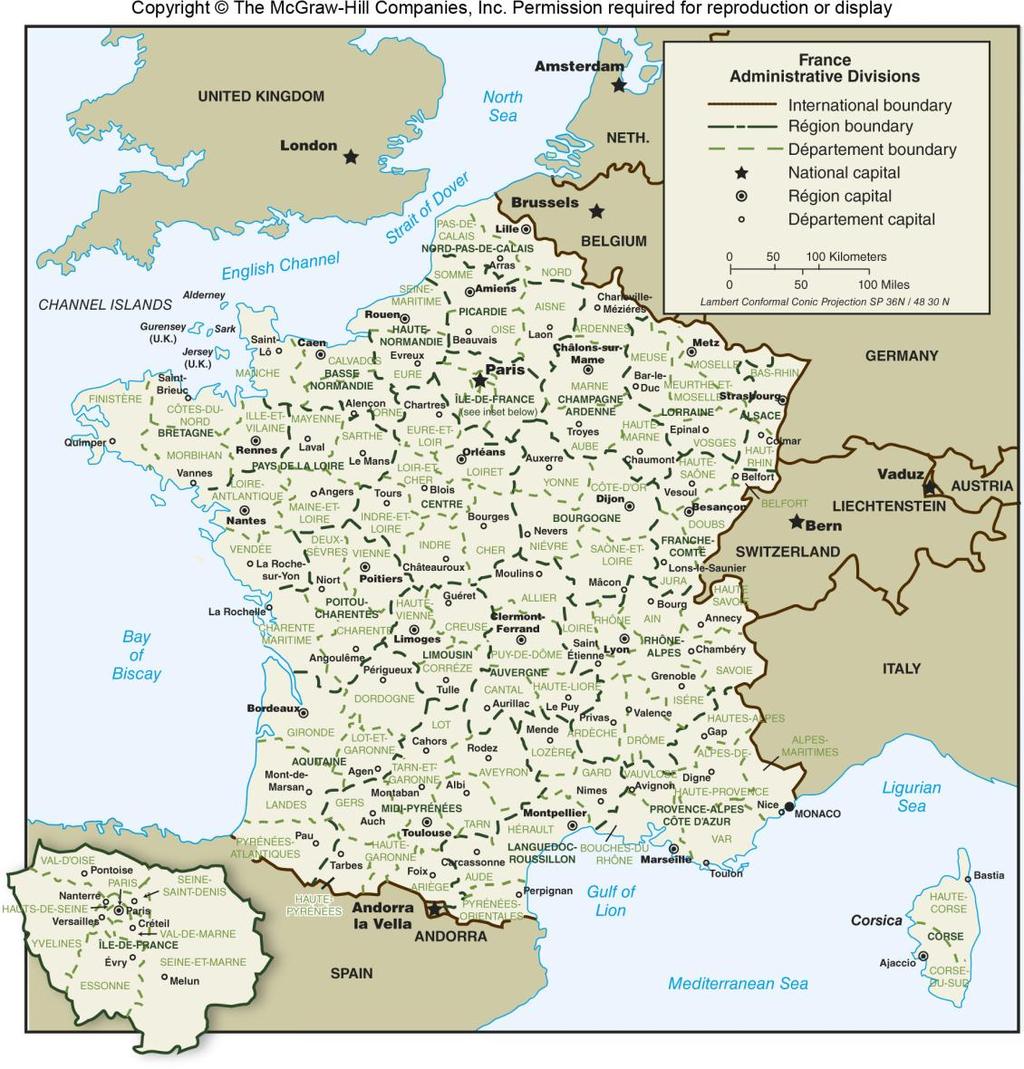 Provinces of France Figure 11E.