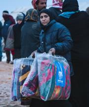 Winter support for vulnerable Syrians As a part of our emergency response, we provided essential winter survival items to 125,000 individuals inside Syria in 2016.