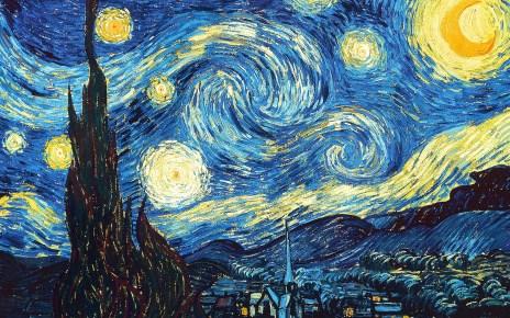 Van Gogh s famous works and use watercolors and oil