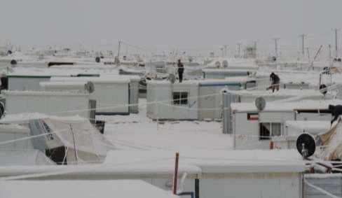 290 million Requested for UNHCR Jordan s refugee response to the Syria crisis 4% Zaatari refugee camp during the JANA snow storm in February 2015. UNHCR/D.