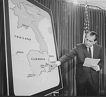 NIXON AND VIETNAM Peace with honor Began policy of Vietnamization Withdrawing tropps Bombing campaign against