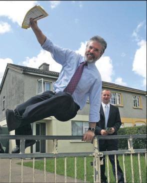 Left: Gerry Adams: Leader of Sinn Fein Right: Martin McGuinnes, a leading IRA member Aims: To defend Nationalist communities. To remove the British troops from Northern Ireland.