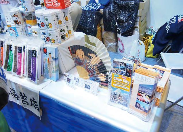 allowed exhibitors to conduct sampling and sales of local Japanese signature products in addition to providing tourism information.