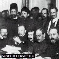 Russian Revolutions of 1917 I INTRODUCTION Bolshevik Leaders The Bolshevik Party seized power in Russia in the October Revolution of 1917. The party was later called the Communist Party.