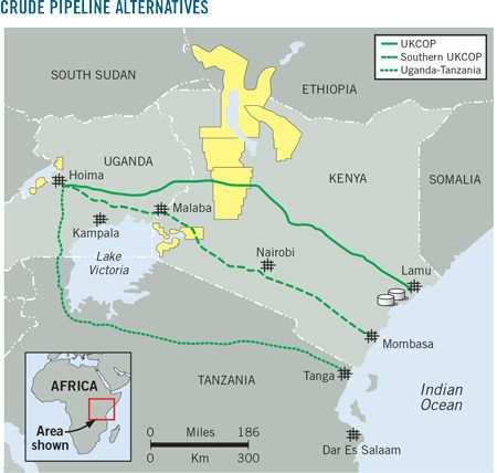 *UKCOP Uganda Kenya Crude Oil Pipelines.
