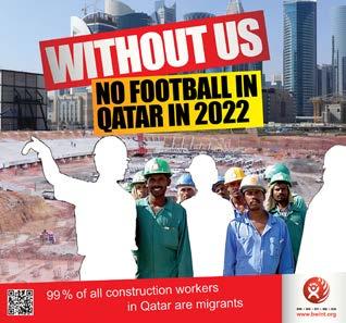 Without us, there will be no World Cup in 2022 Campaign in Qatar Just 6% of the working population of Qatar is Qatari the country s economy and its ability to deliver the World Cup is totally
