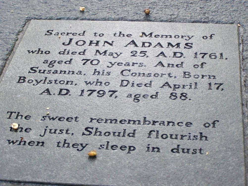PARENTS OF THE PRESIDENTS John Adams s parents were John and Susanna Boylston Adams.