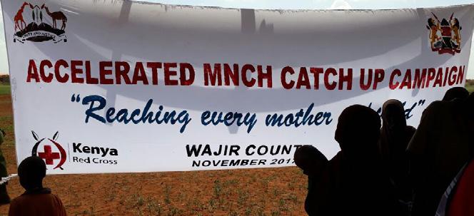 Outreach activities in Wajir county.